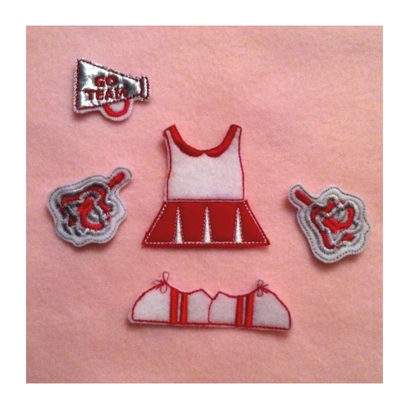 In the Hoop Flat Doll  Cheerleader - Girl