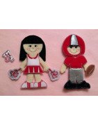 In the Hoop Flat Doll  Football Player  - Boy