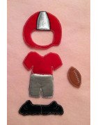 In the Hoop Flat Doll  Football Player  - Boy