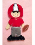 In the Hoop Flat Doll  Football Player  - Boy
