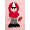 In the Hoop Flat Doll  Football Player  - Boy