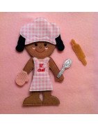 In the Hoop Flat Doll  Chef