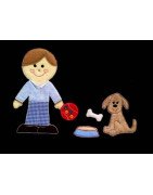 In the Hoop Flat Doll -  Pet Dog Set
