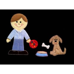 In the Hoop Flat Doll -  Pet Dog Set