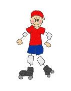 black-outline-boy-roller-skate