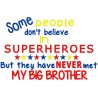 Some people believe in Superheroes - Never Met Big Brother