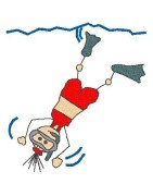 black-outline-girl-diving