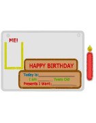 In the Hoop Birthday Chart with Candles