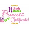 Princess Birth Certificate