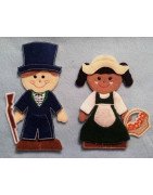In the Hoop Flat Doll -  Colonial Girl