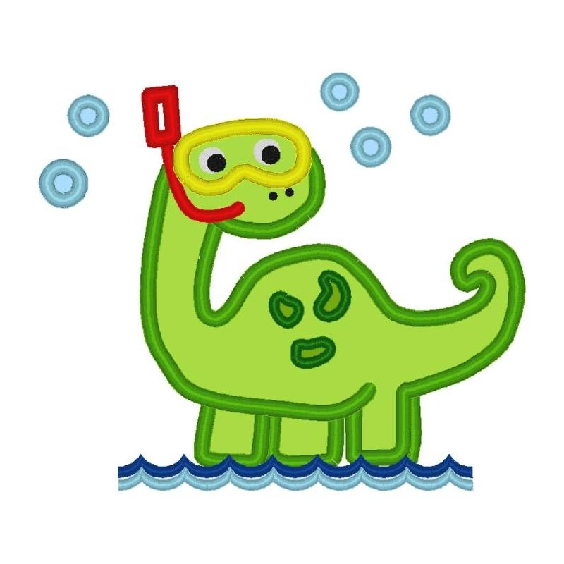 Swimming Scuba Dinosaur