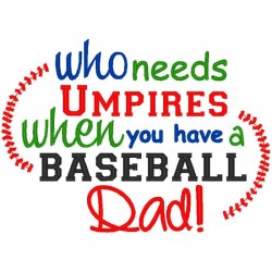 Umpire Baseball Dad