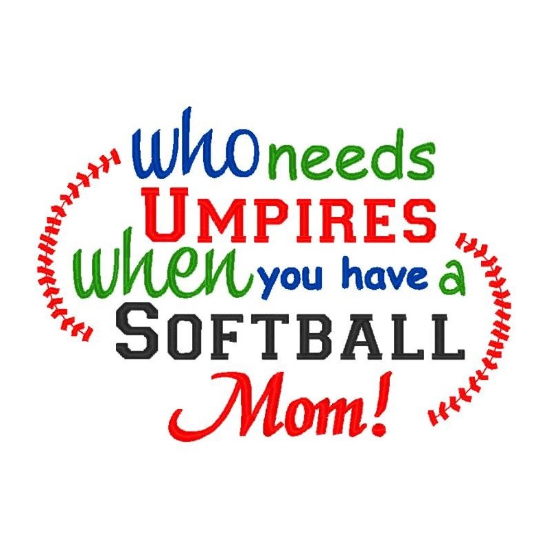Umpire Softball Mom