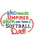 Umpire Softball Dad
