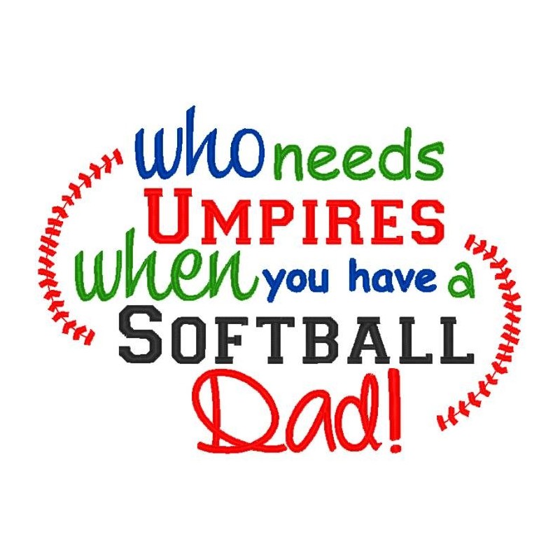 Umpire Softball Dad