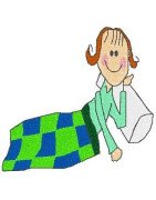 black-outline-girl-pillow-blanket