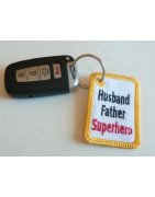 In the Hoop Dad Keychain