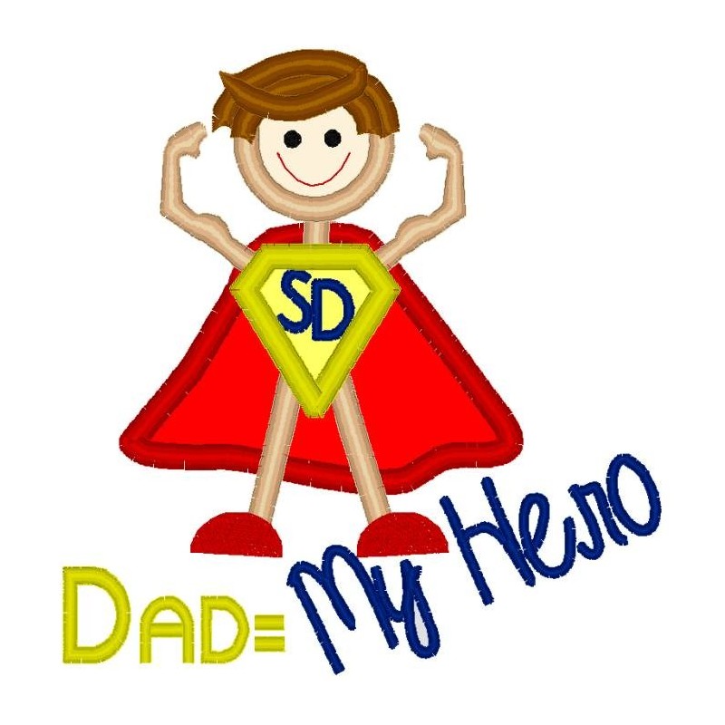 Dad Stick Man Superhero