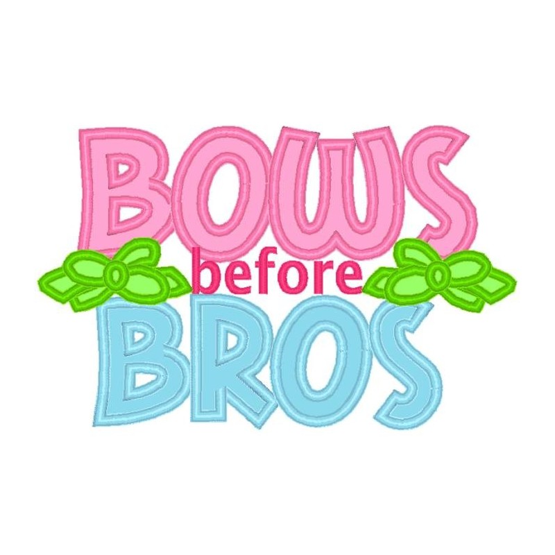 Bows before Bros