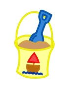 Sand Bucket with Boat