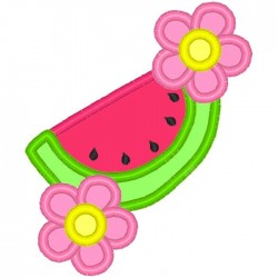 Watermelon with Flowers