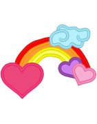 Hearts and Rainbow