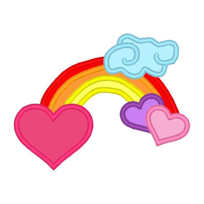 Hearts and Rainbow