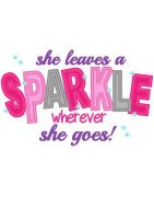 She leaves Sparkle