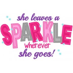 She leaves Sparkle
