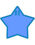 Plain Round Corner Star