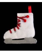 In the Hoop Ice Skate Ornament
