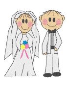 black-outline-bride-and-groom