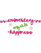 Embroidery Equals Happiness