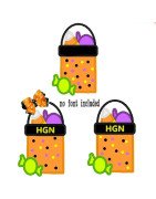 Monogram Halloween Treat Bag