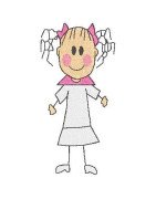 black-outline-girl-spring-pink-dress
