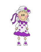 black-outline-girl-spring-purple-and-white-dress