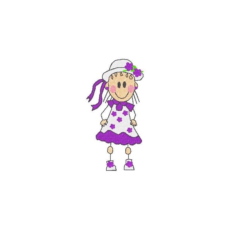 black-outline-girl-spring-purple-and-white-dress