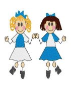 black-outline-girl-tap-friends