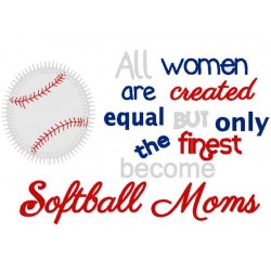 Created Equal Baseball Mom