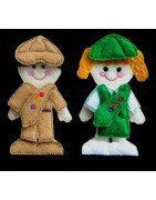 In the Hoop Flat Doll -  Girl Scout