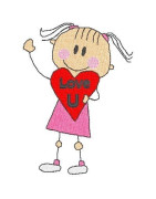 black-outline-girl-luv-u