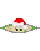 Just Peeking Maternity Boy Christmas Hat
