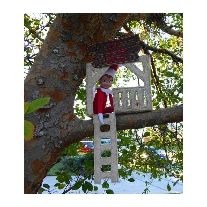 In the Hoop Elf Cheer Clothes Set