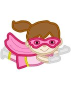 Super Hero Boy Applique