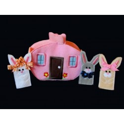  In Hoop Egg Play House and Finger Puppet Set