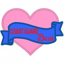 Coast Guard Brat Heart