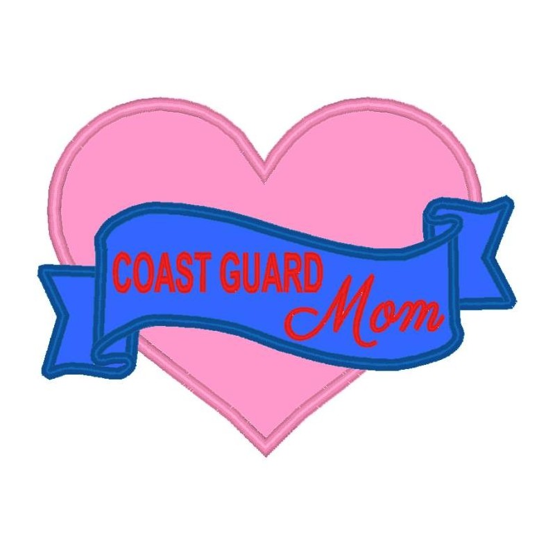 Coast Guard Mom Heart