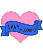 Navy Husband Heart
