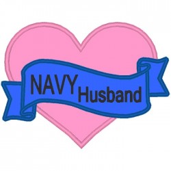Navy Husband Heart