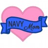 Navy Mom Heart